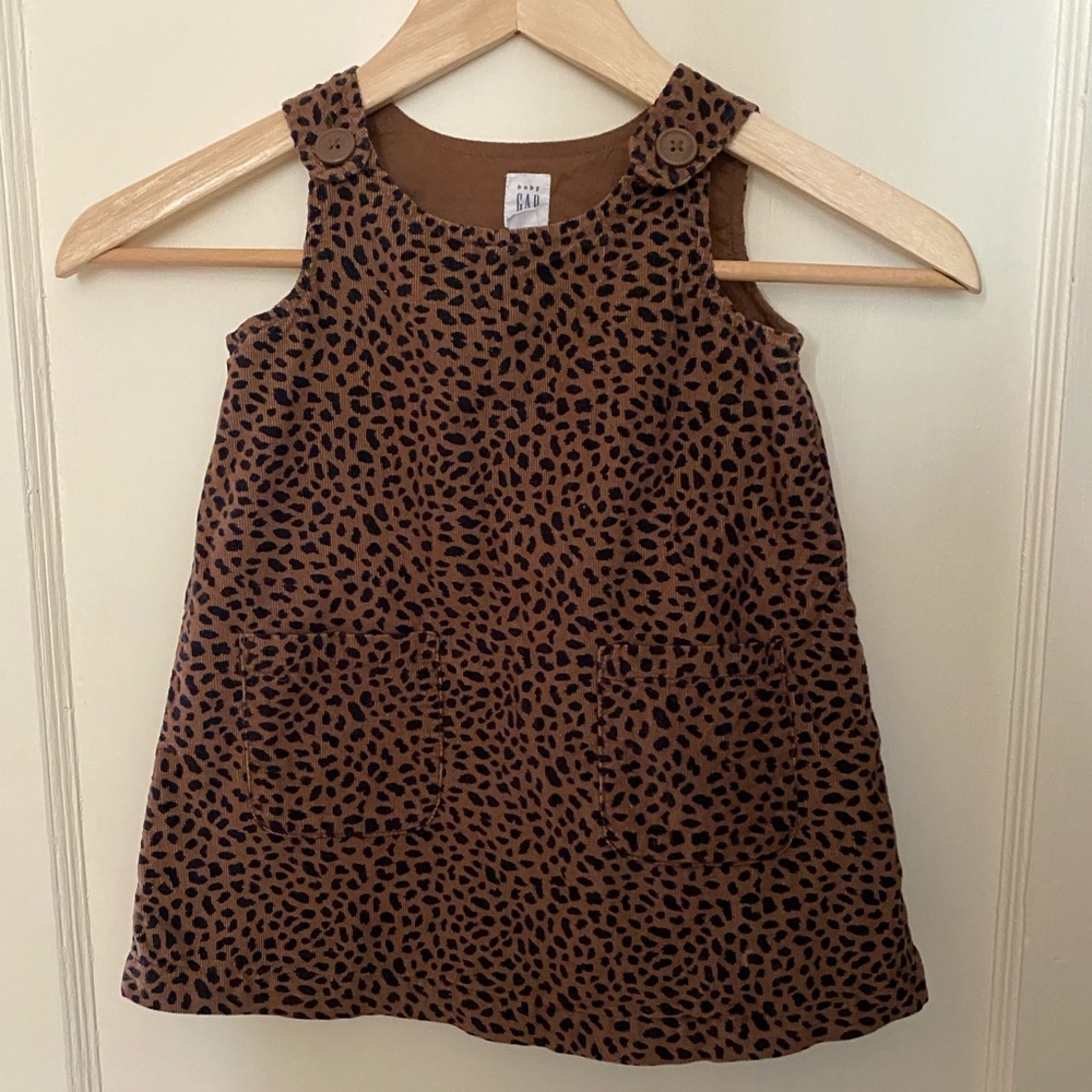 Corduroy Animal Print Dress